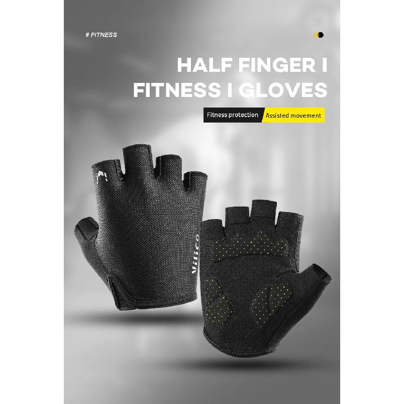 Half Finger Cycling Gloves Men Women Anti Slip Shock Breathable Summer Bicycle Gloves Fingerless Sports Gym Training Bike Gloves