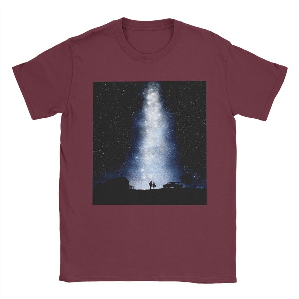 Unisexs Interstellar Movie TShirts 100 Cotton Top Tees Beach Vintage Short Sleeve TShirt Round Neck Hippie Casual Tee Shirt