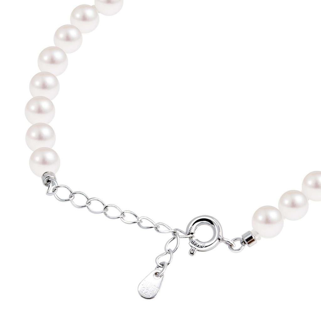 Lala Christie Akoya Pearl Baby Pearl Bracelet in Sterling Silver Women's (lb46-0001)