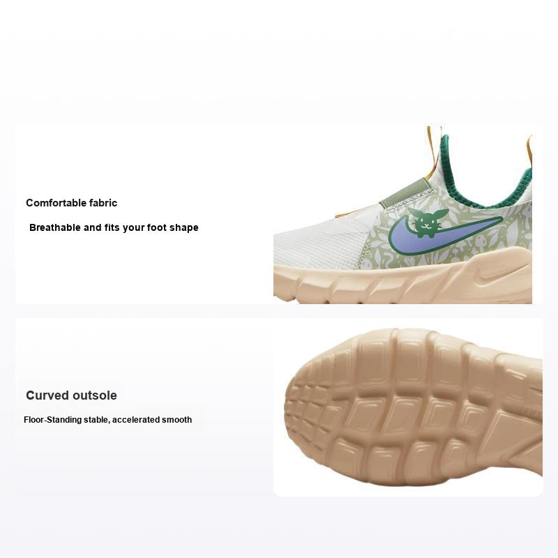 Детские кроссовки Nike Flex Runner 2 Lil PS Rabbit And Mushroom White Summit-White Honeydew DV1377-100 28