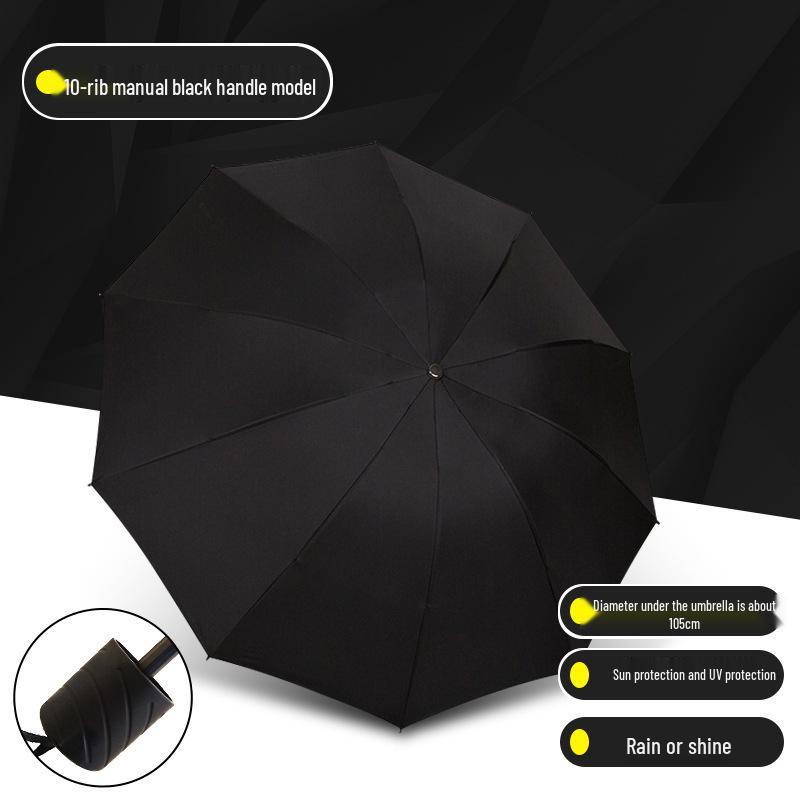 High-End Automatic Folding Sun & Rain Umbrella for Men - Large Size Sunscreen Sunshade