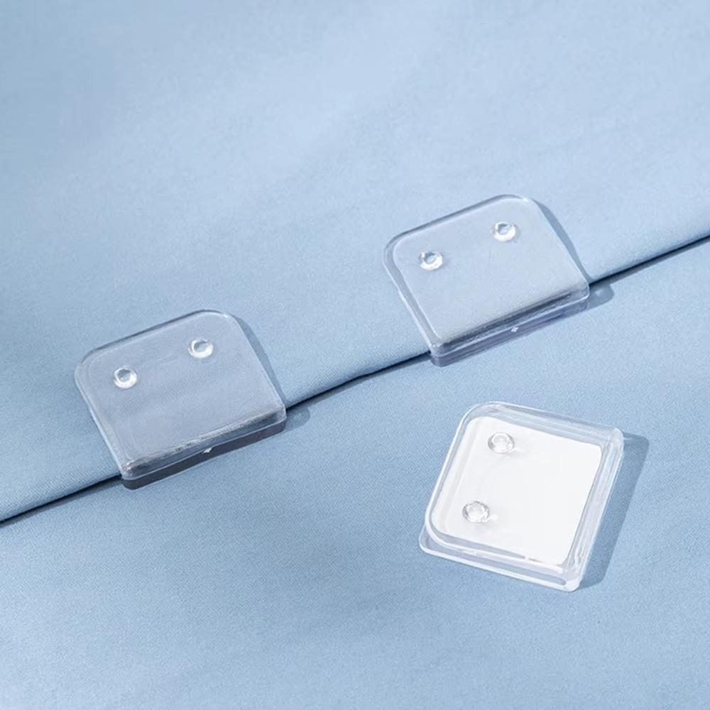 2/4/6/8 Stück Transparenter Vorhangverschlussclip Winddichte Vorhangbefestigungsschnalle Toiletten-Vorhang