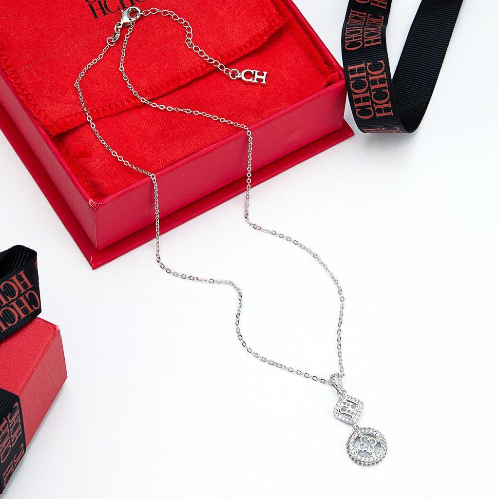 Elegant Zircon Collarbone Chain Pendant Necklace - Light Luxury, Casual & Popular Design