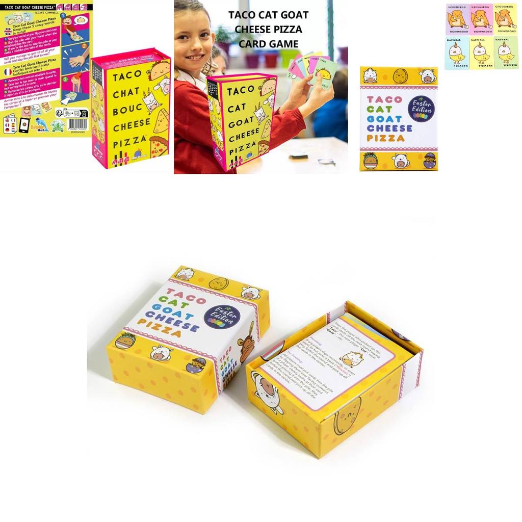 Jogo de Cartas Taco Cat Cabra Queijo Pizza Envolvente Para Reuniões Familiares Divertidas