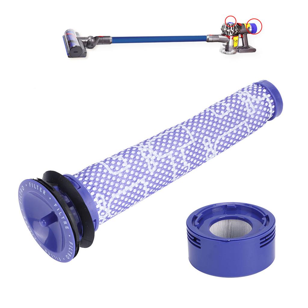 2Pcs Set Vacuum Cleaner Pre Filter Post Filter Replacement Accessories Fit for V7 Less Than Span Class="ui