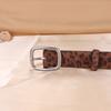 Gold/Silver Buckle Waist Belt Needle Buckle Fashion Belt Suede Leather Belt  Jeans Dresses