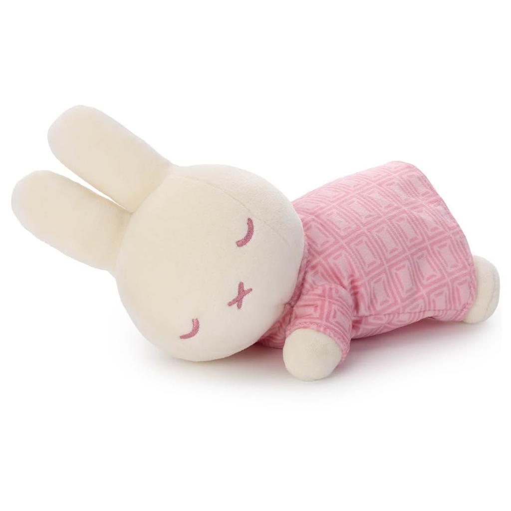 TAKARATOMY A.R.T.S. Bruna Cacao Bruna Sleeping Friend Small Plush Toy Miffy (Strawberry Chocolate)