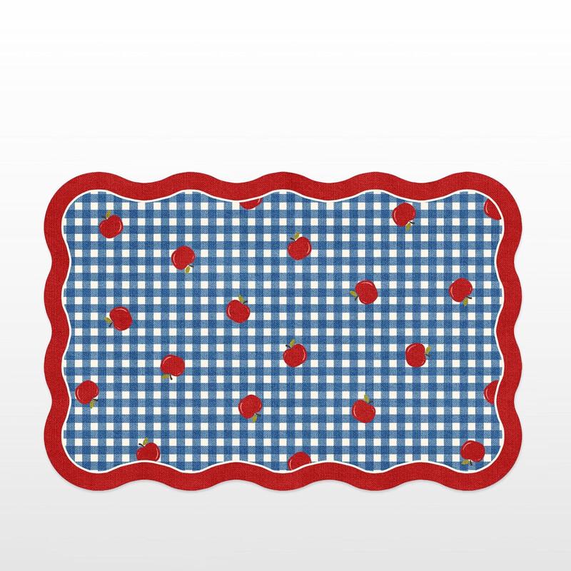 OEING Vintage Plaid Throw Rug 50*80CM