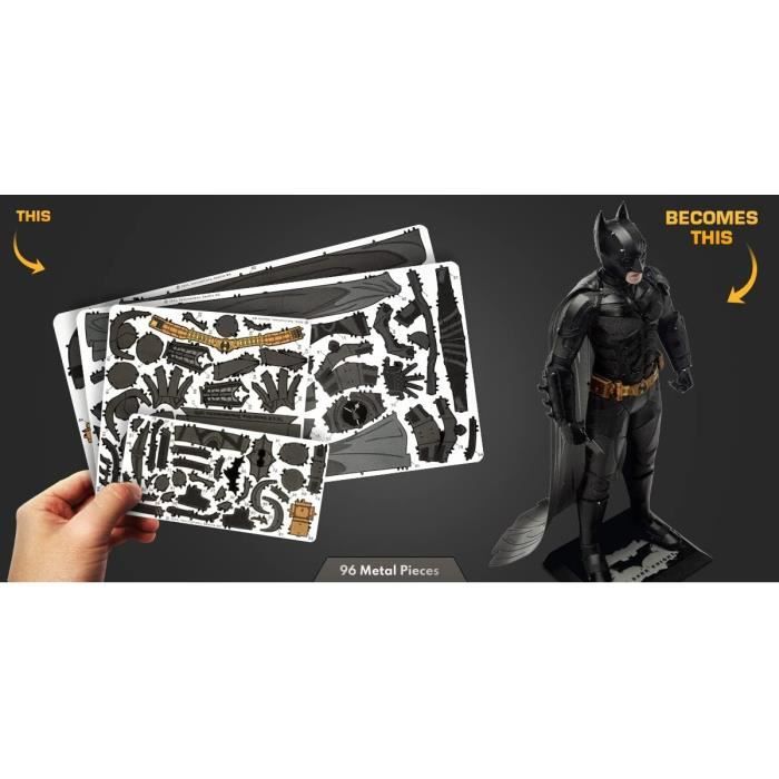 Puzzle 3D en métal - Metal Earth - Batman The Dark Knight - Noir - À partir de 14 ans - Mixte