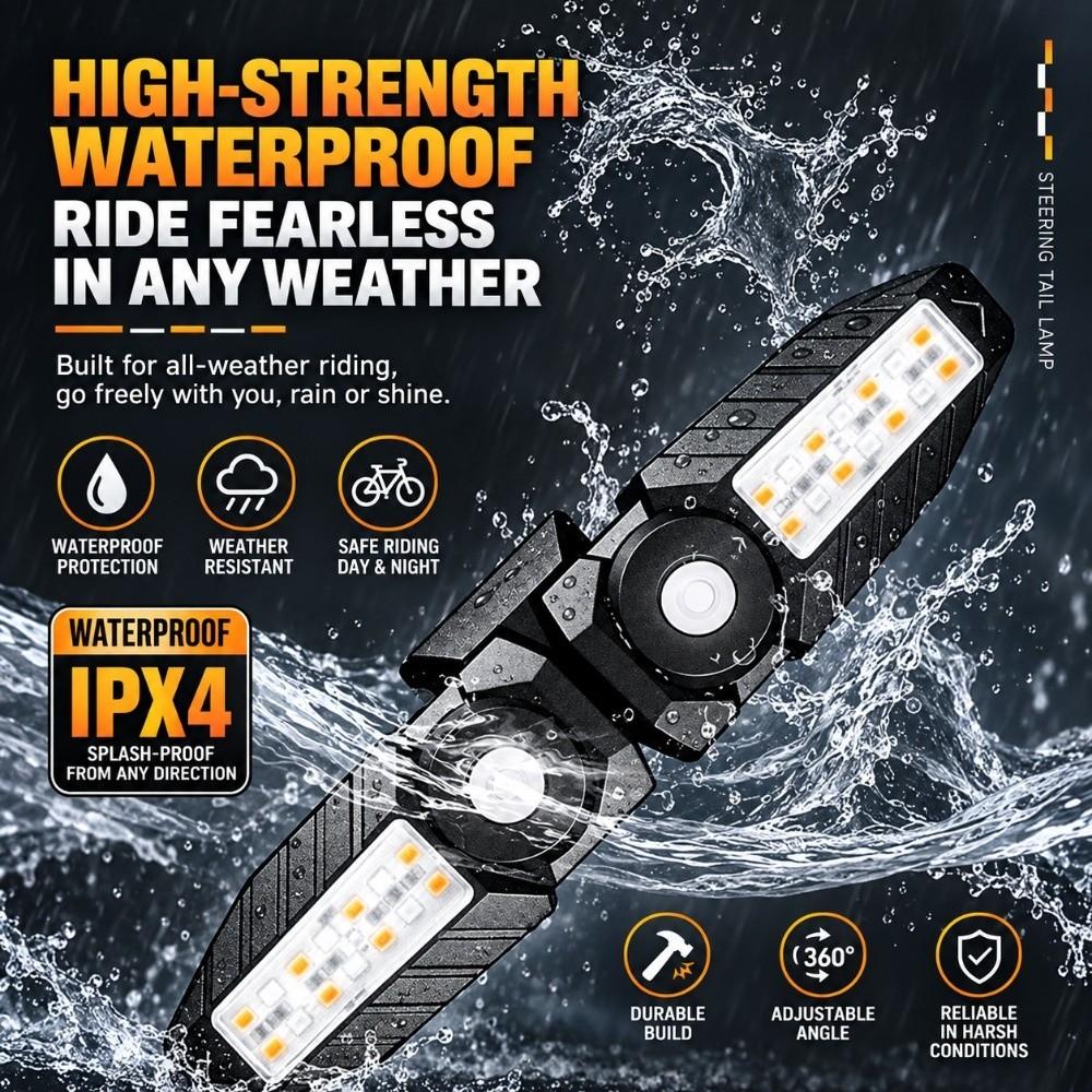 Remote Control Bike Turn Signal with Turn Signals LED MTB Rear Light Safety Warning