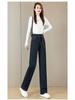 Velvet Elastic Waist Lambswool Jeans: Loose Winter High Waist, Stretch, Plus Size, Thickened Straight-Leg Pants (75-200)