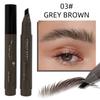 1PC double-effect fast eyebrow pencil: unique hair design, can shape a clear and realistic eyebrow shape, waterproof