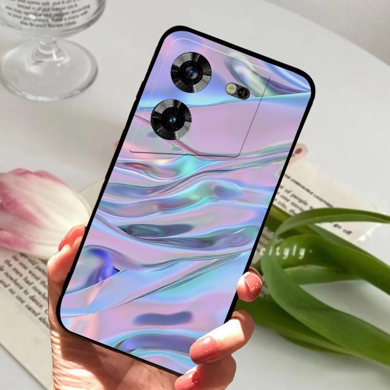 Para Capa Tecno Pova 5 À Prova de Choque Silicone TPU Macio Capa de Telefone Para Tecno Pova 5 Pova5 Funda Nova Capa Cartoon Protetora Coque