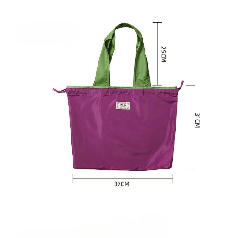 Velká stahovací ekologická nákupní taška do supermarketu módní taška přes rameno skládací přenosná nákupní taška vodotěsná