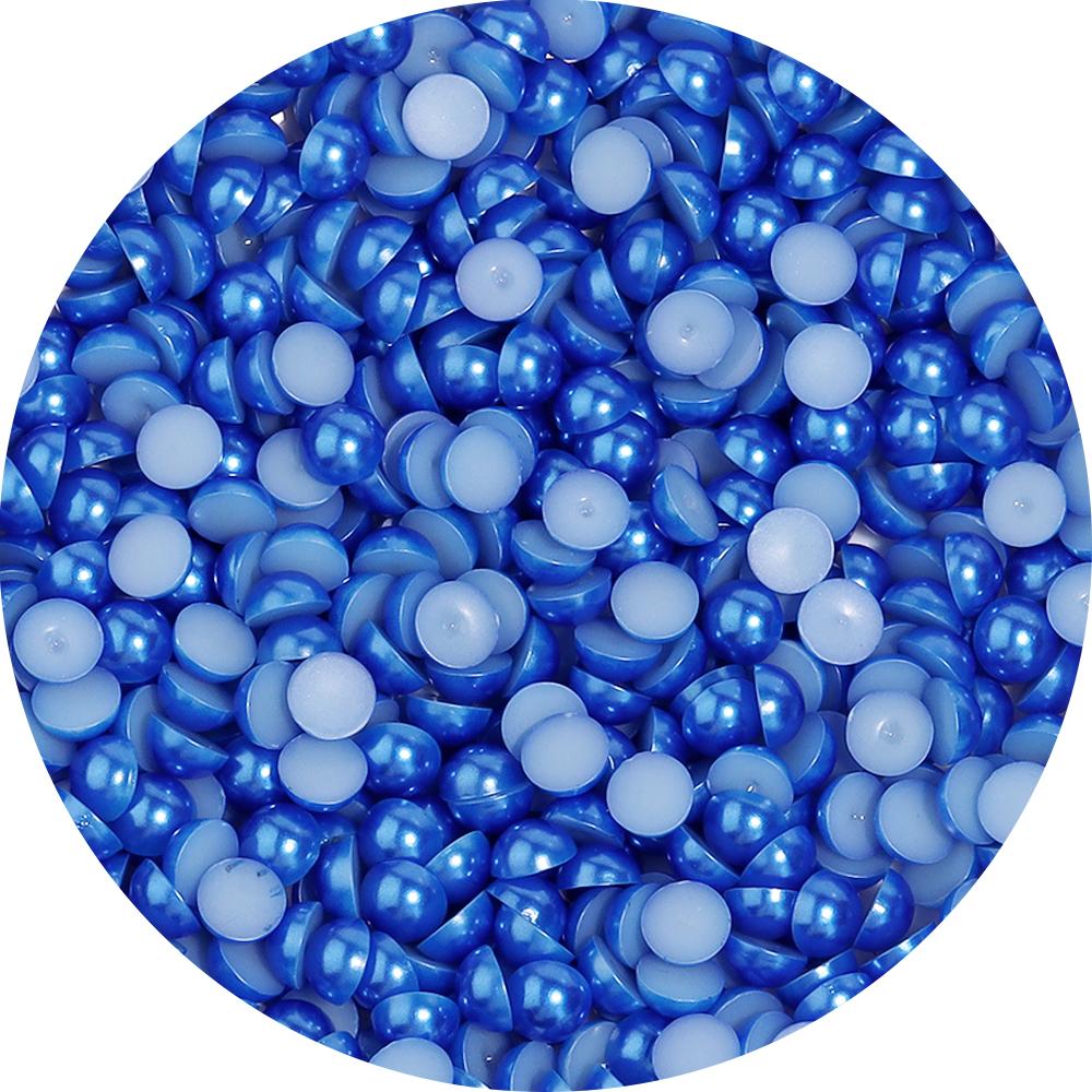 50-500Pcs ABS Imitation Pearls Beads Color Flat Back Cabochon Half Round Loose Bead for Crafts Garment Nail Art Jewelry Findings
