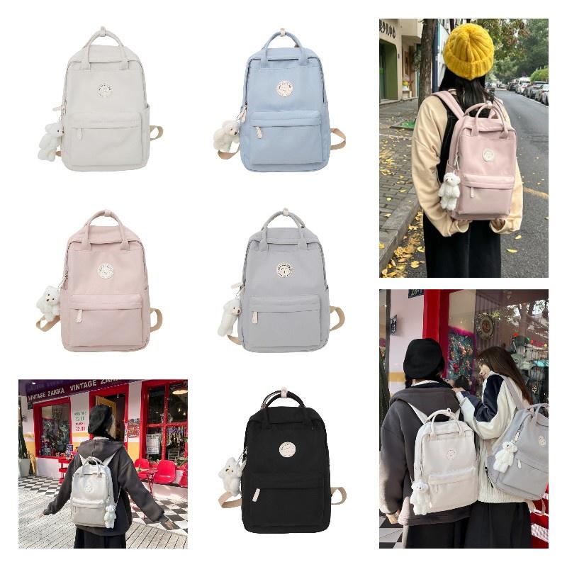 Fashionable Daypack For Girls Trendy Japanese-inspired School Bag With Large Capacity