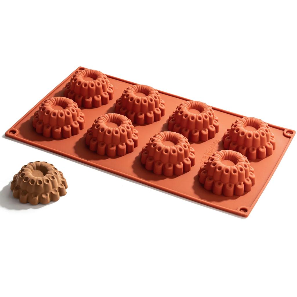 12 dutinová oválna forma na savarín mydlová forma muffinová forma na cupcakes silikónová forma na želé polymérová hlina remeselná umelecká DIY kuchynské pečenie nástroje