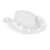 Light Up Cowgirl Hat Feather Edge Shiny LED Cowboy Hat Five Pointed Star Hats Performance Costume Cap Birthday Party Costumes