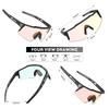 Lunettes de soleil Kapvoe Gold Photochromiques pour Cyclisme Homme Lunettes Mode Vélo de Montagne Vitesse Lunettes Cool Lunettes de Vue Sport VTT Vélo