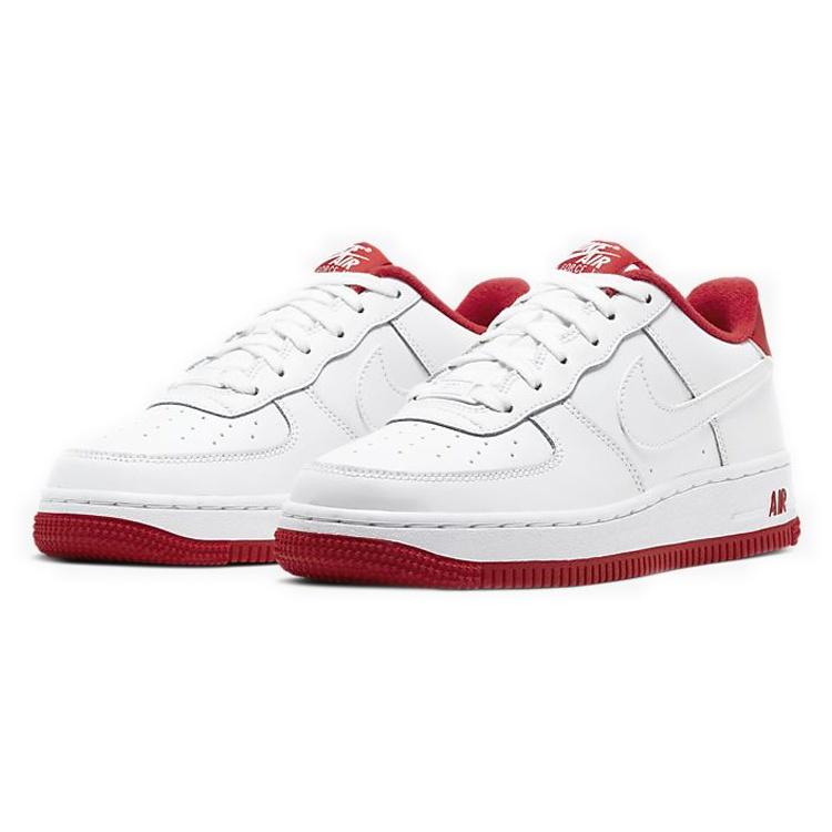 (GS) Nike Air Force 1 'White University Red' Kids' CD6915-101