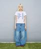 Ssobi What So Semi-Cropped Short Sleeve T-Shirt [White]