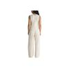 Vans Einfarbiger Mid Waist Straight Leg Overall Damenoverall Off-White VN000G9S7VJ