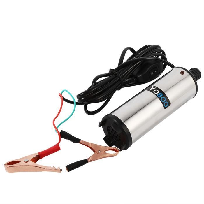 Pompe à essence électrique - ZJCHAO - 12V - Acier inoxydable - 60W - 30L/min