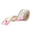 2.5cm     Mesh Wrap Roll   Rhinestones Chain Trim Ribbon Decoration (#01)