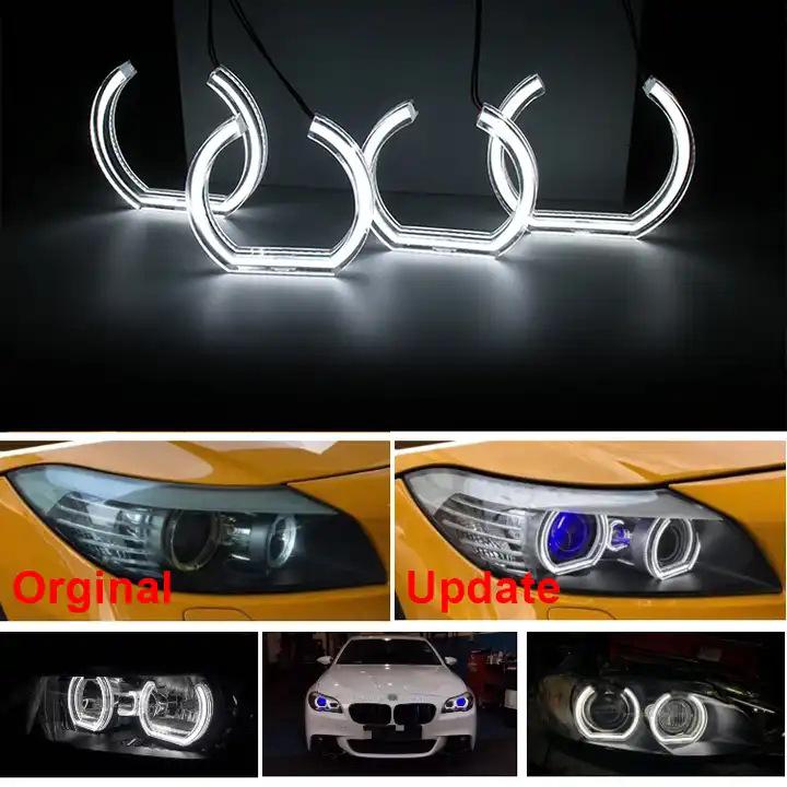 Universelle U-förmige Angel Eye Tagfahrlichter für E46: Weiß & Gelb