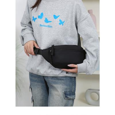1/2pcs Outdoor Sports Waist Bag Nylon Material Couple Chest Bag Commuting Travel Crossbody Shoulder Bag Suitable for Daily Use