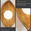 Wabi-Sabi Japanese Leaf Wall Lamp: Designer Lighting for Living Room, Bedside, or Retro Decor