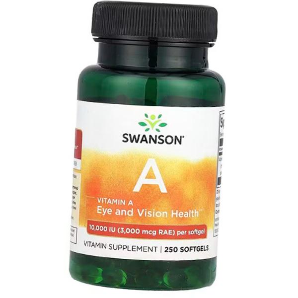 

Vitamin A, Vitamin A 10000, Swanson 250 gelcaps (36280048) 250softgels