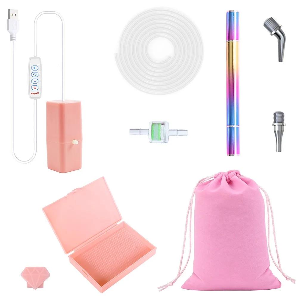 DIY Craft Vacuum Diamond Painting Pen Kits Long-lasting and Stable USB Cable Electric Diamond Suction Tool with Storage Bag