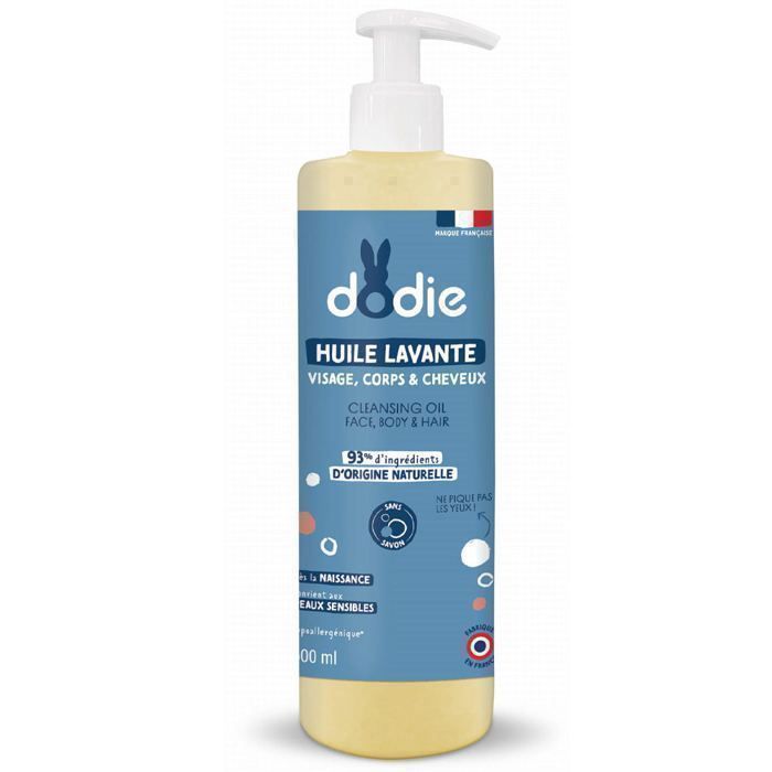 Huile lavante - DODIE - 500ML - 3 en 1 - Sans savon - Bio