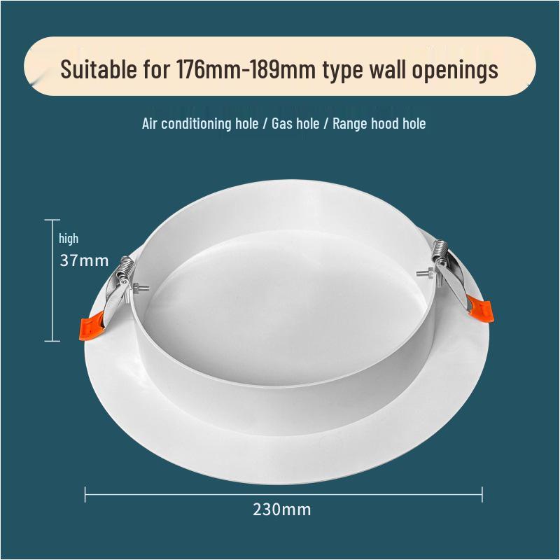 Round Air Conditioner Exhaust Pipe Decorative Cover and Seal