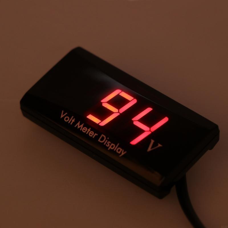 2025 Ny digital voltmeter LED digital skjerm Sirkulær voltmeter Bilspenningsmåler 8-16V Digital skjerm Voltmeter