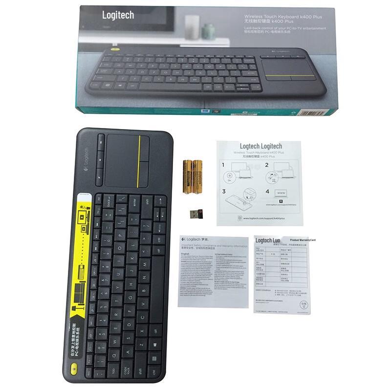 Logitech K400 Plus Wireless Touch Keyboard