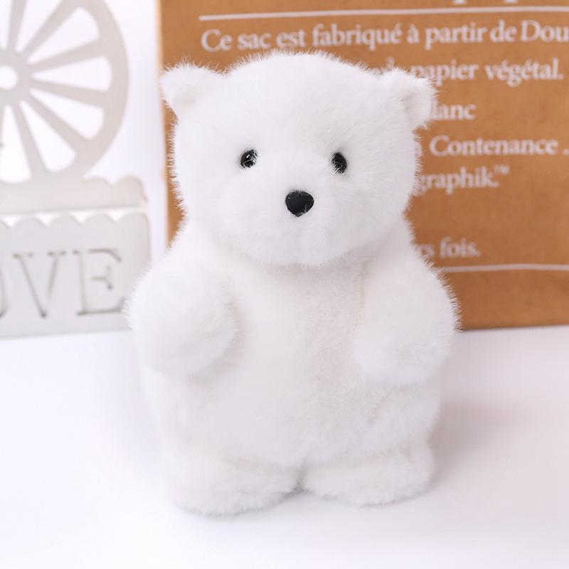 Очаровательный набор мягких игрушек «Белый медведь и пингвин» 23 cm