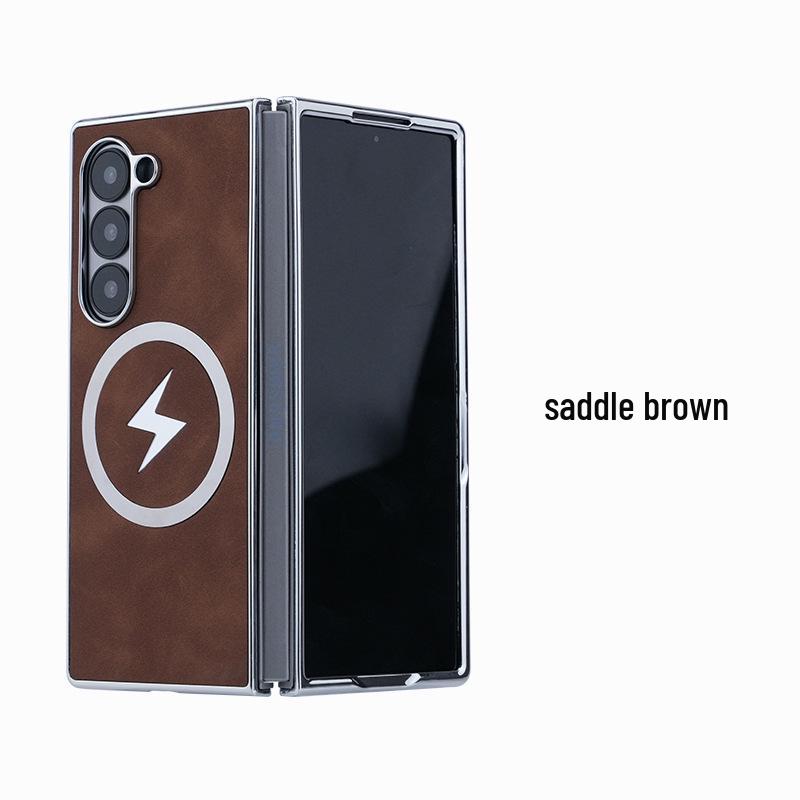 

Розкішний магнітний чохол зі шкіри Lightning для Samsung Z-Fold7 для Z-Fold6/5 Z-Fold 7/W26