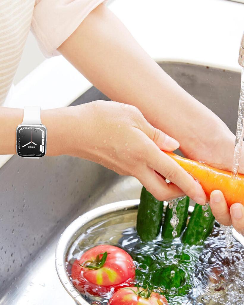 Waterproof Tempered Glass Case for Apple Watch Series 7-10