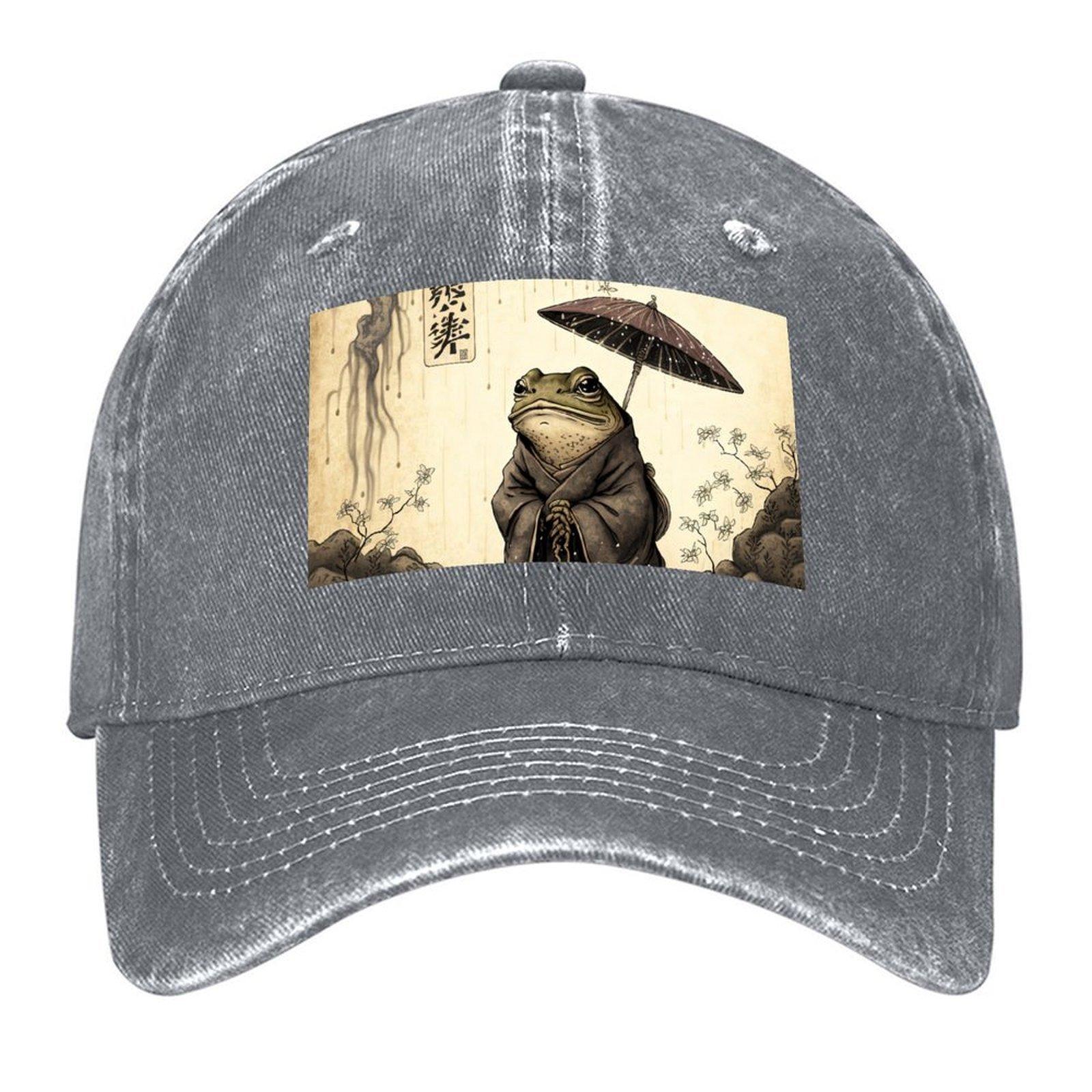 

Лягушка в дождливый день Бейсболка Snap Back Шляпа Гольф Люксовый Бренд Кепки от солнца Мальчик Ребенок Женские