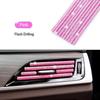 1/10Pcs Diamond Car Air Conditioner Outlet Strip Drill U Shape Rhinestone Clip Decoration Shiny Crystal Trim Strip Accessories