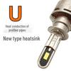 U-Shaped LED Car Headlight Bulb, High Brightness, High Power, 120W/200W, H1, H11, H7