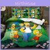 The Simpsons Cartoon Bedding Set With Reactive Dye Printing For Modern Home Decor