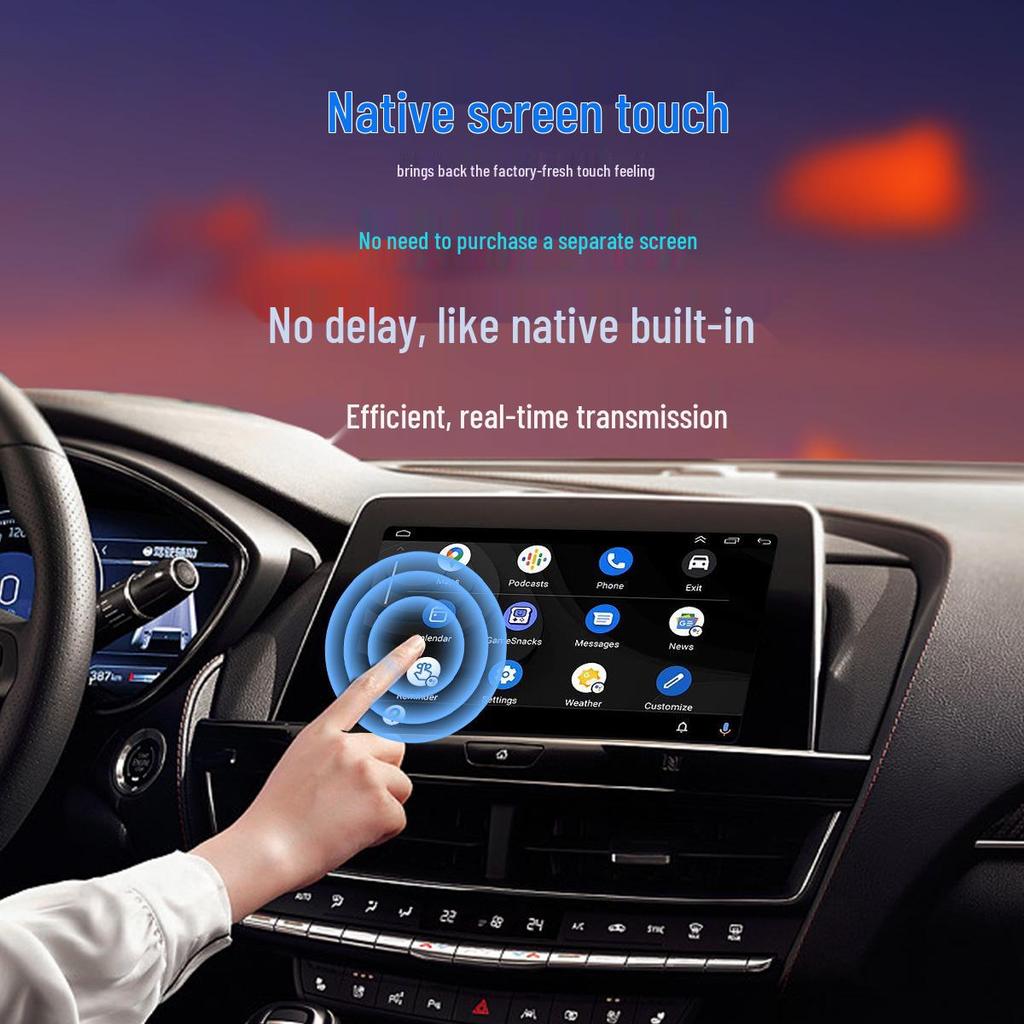 Universal Android Auto Box CarPlay Adapter with Screen Mirroring