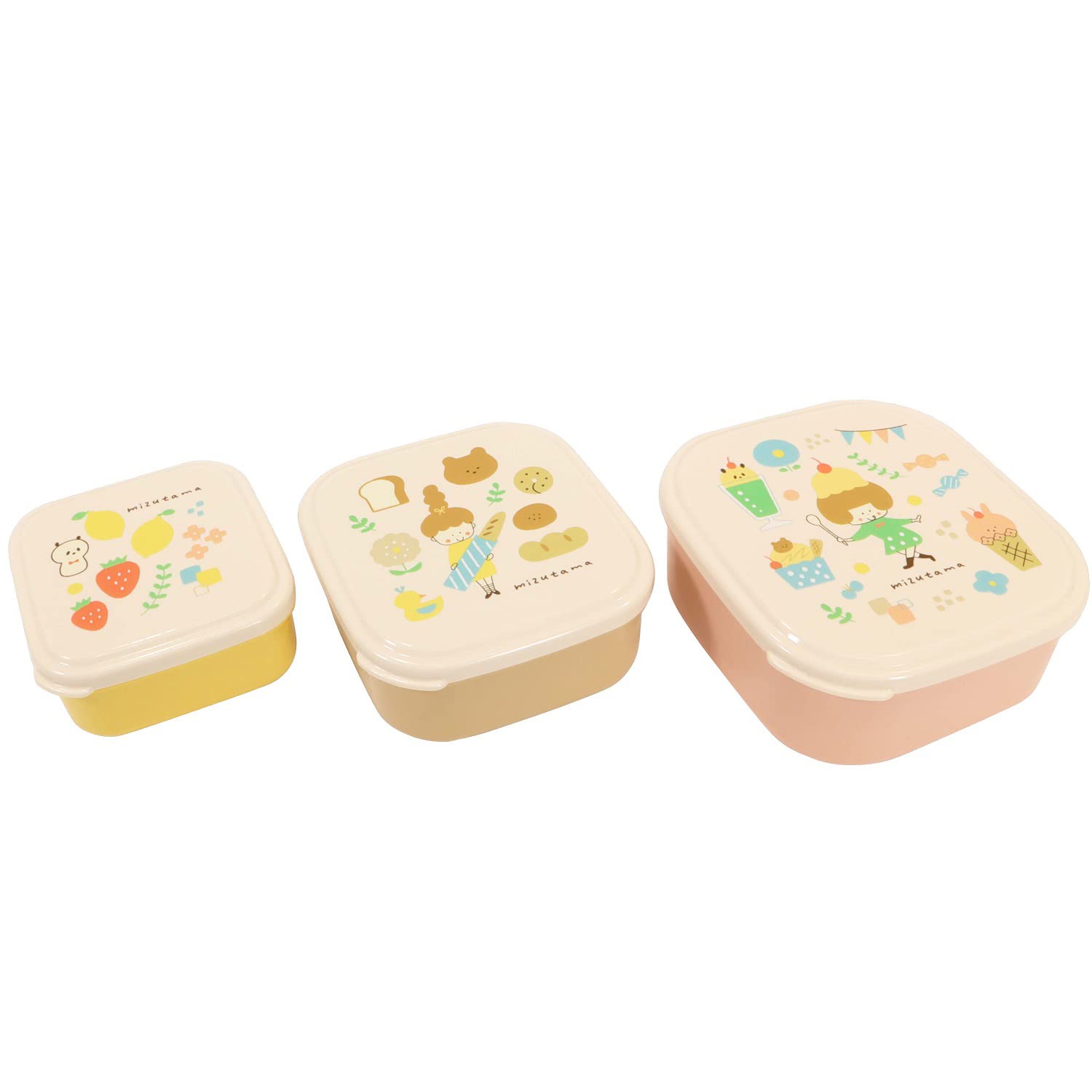 

Kutsuwa Mizutama Seal BOX MU003 Made in Japan (3-piece set)