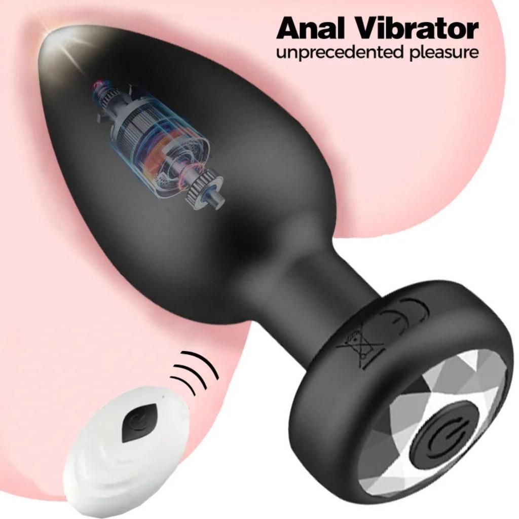 Anal Plug Adult Sex Toy,Wireless Remote Control 10 Frequency Vibration,Butt Plug for Male Prostate Massage Vibrating Anal Sex Toys for Woman