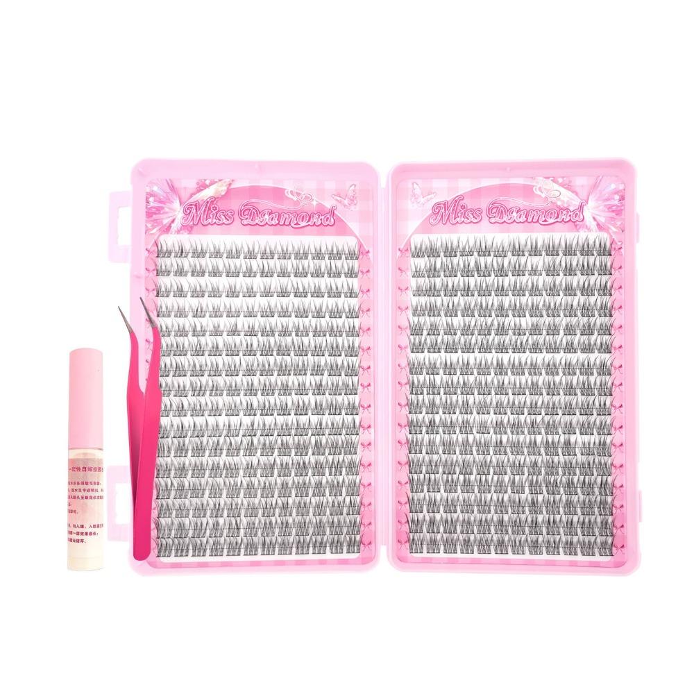 32 Rows Eyelash Extension Fluffy Individual Eyelashes Tweezers Cluster Eyelashes  Music Festivals