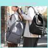Minimalist Nylon Travel Backpack With Air Cushion Straps For Students And Commuters