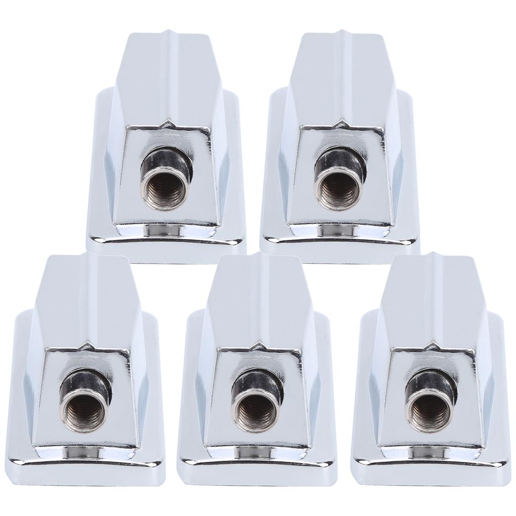 5 stk Skarptromme Seksjon Klokrok Rektangulær Krombelagt Bass Erstatningsdeler Tilbehør